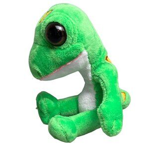 Geico Gecko Lizard Plush Stuffed Animal 6" Green Yellow Insurance Mascot